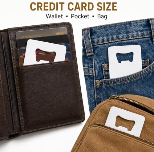 QTLCOHD 60 Pack Credit Card Bottle Opener - Image 5