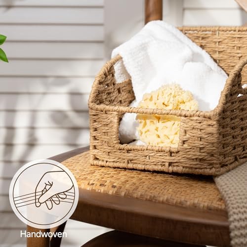 StorageWorks Paper Rope Shelf Basket, Pantry Storage Basket - Image 4