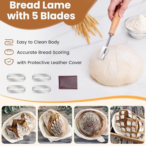 Danish Dough Whisk with Sourdough Tools, - Image 4