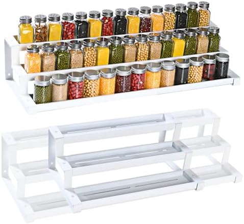 3-Tier Spice Rack Organizer for Kitchen Cabinet or Pantry, Seasoning Organizer by GOENDR