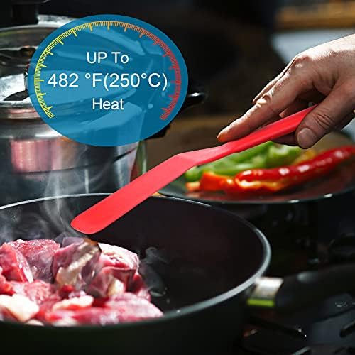 Zopeal 2 Pcs Crepe Spatula Narrow Silicone Long Non Stick - Image 2