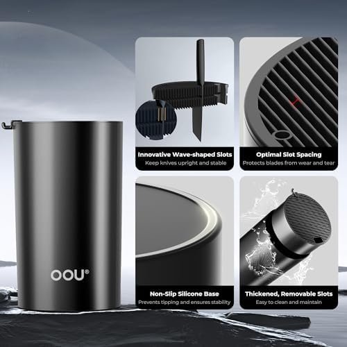 OOU Universal Knife Block Holder Without Knives, Round Kitchen Knife Holder - Image 3