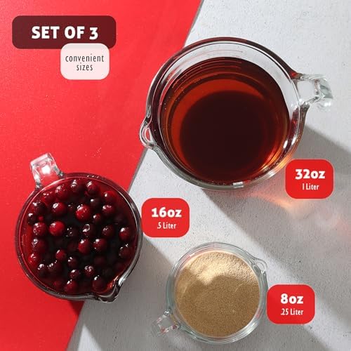 Eatex Glass Measuring Cups Set of 3 - Image 2
