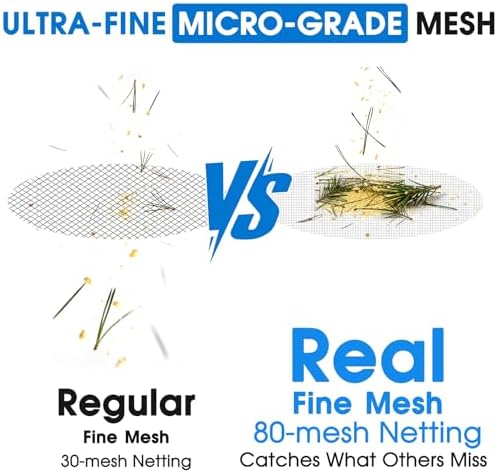 TidyMister 17.5'' Ultra Fine Mesh Pool Skimmer Net Rake - Image 2