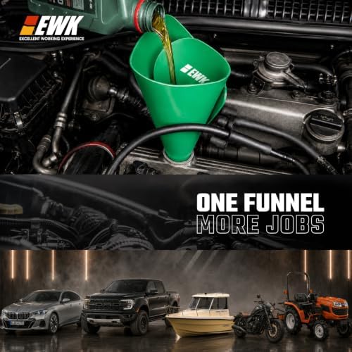 EWK Flexible Oil Funnel, Moldable & Reusable - Image 3