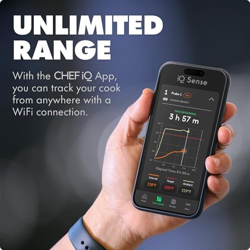 CHEF iQ Sense | Smart Wireless Meat Thermometer | 4 Ultra-Thin Probes | WiFi - Image 4