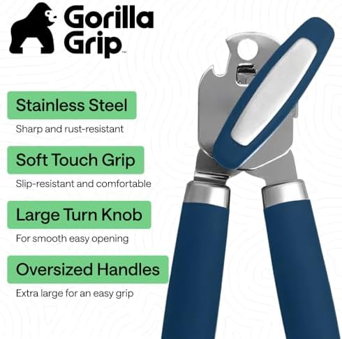 GORILLA GRIP Upgraded Model Stainless Steel Manual Can Opener - Image 2