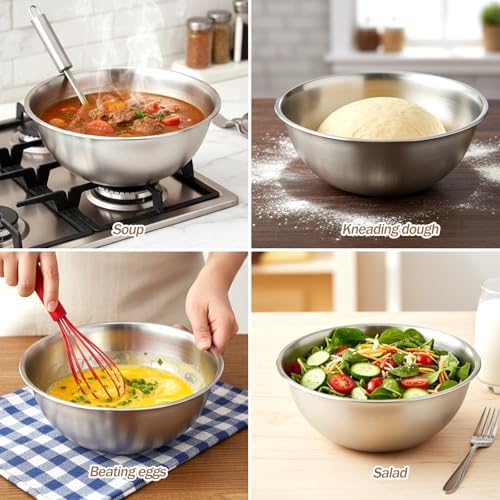 12 Pcs Stainless Steel Mixing Bowls - Image 7