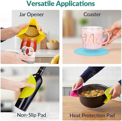 NiHome Silicone Jar Opener Gripper Pads, 6 In - Image 7