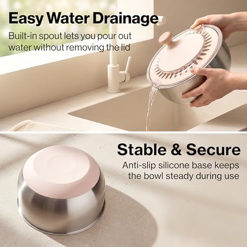 EDELHAUS Salad Spinner Stainless Steel - Image 5
