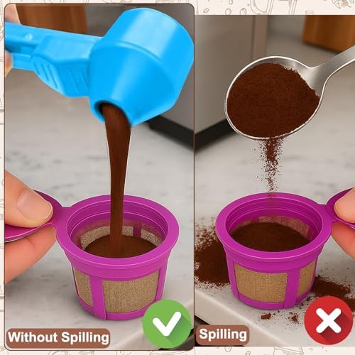 Palksky Coffee Scoop & Funnel for Reusable K Cup Refillable Coffee Pods - Image 2