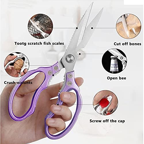 Heavy Duty Sharp Kitchen Scissors, Dishwasher Safe, Cooking Shears - Image 2