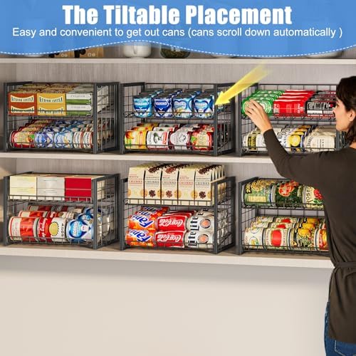 X-cosrack 2-Tier Stackable Can Organizer - Image 6