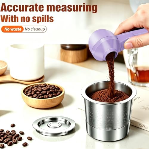 2-in-1 Coffee Scoop with Funnel, 2 Tbsp Measuring Spoon - Image 3