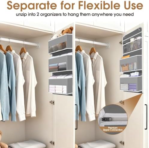 Over The Door Organizer Storage behind Door Hanging Organizer - Image 5