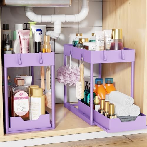 Simple Trending Under Sink Organizer 2 Pack, by SimpleTrending