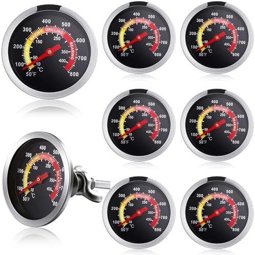 Frienda 6 Packs Charcoal Grill Thermometer Gauge by Frienda