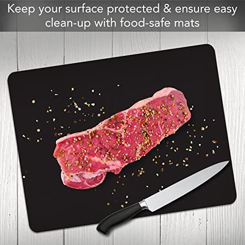 Cut N' Funnel Black Flexible Plastic Cutting Board Mat 2 Pack, Made in the USA - Image 6