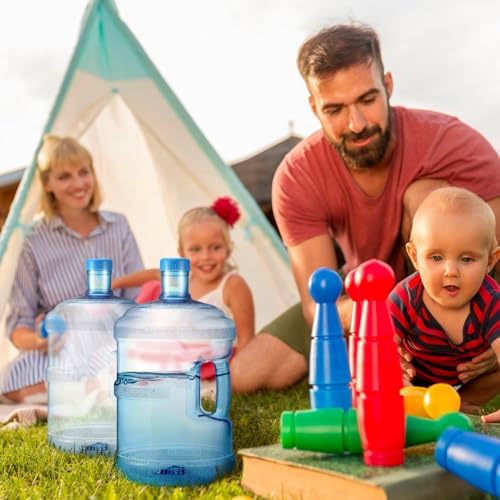 Bokon 2 Pieces Water Jugs Round Plastic Water Bottle - Image 5