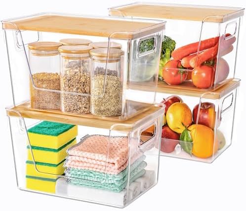 Criusia 4 Set Pantry Organizers and Storage by Criusia