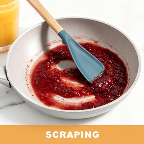 3 Pack Silicone Cooking Spoon for Nonstick Cookware, Silicone Spatula Spoon - Image 7