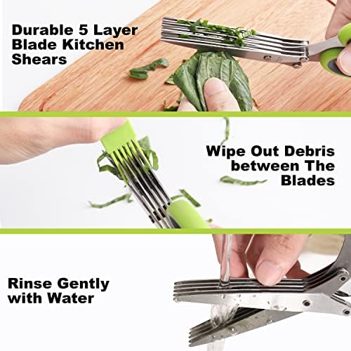 LUVCOSY Herb Keeper Set: 3 Pack Herb Saver+1 Pack Herb Scissors+2 Pack Herb - Image 6