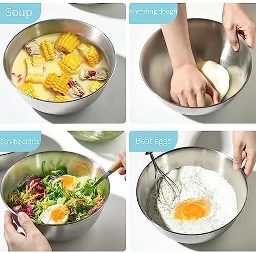 MANHONGYU Stainless Steel Mixing Bowls Set - Image 4