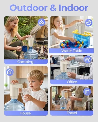 Water Jug Pump for 5 Gallon Bottle – Portable Electric USB-C Charging Dispenser - Image 6