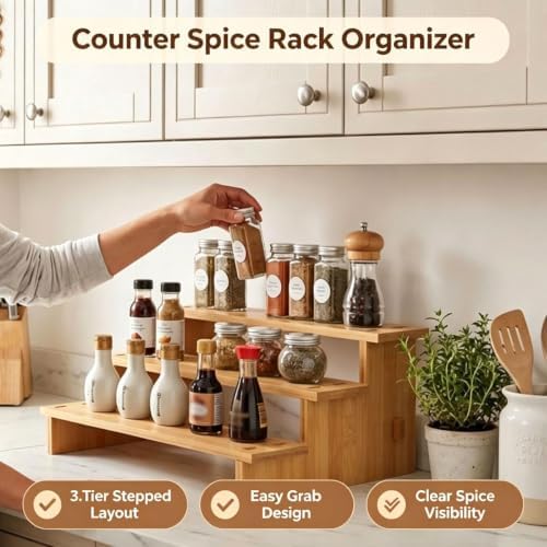 JinDoWin 2 Pack Spice Rack Organizer - Image 7