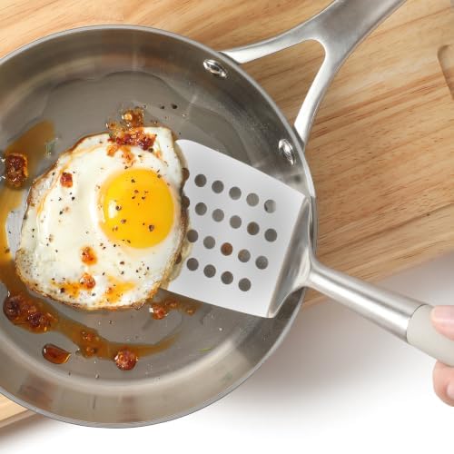 Calphalon Slotted Turner, Kitchen Flipping Spatula, Slotted Spatula, Stainless - Image 7