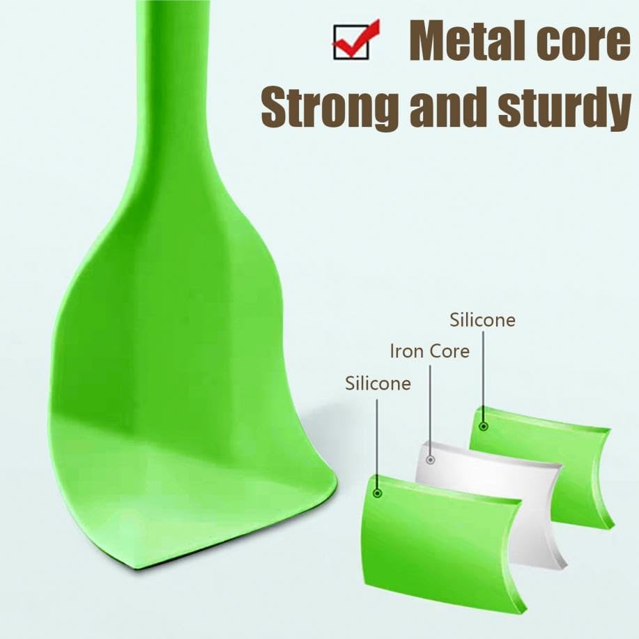 8 Pieces Silicone Spatulas, 8.5 inch Non-stick - Image 4