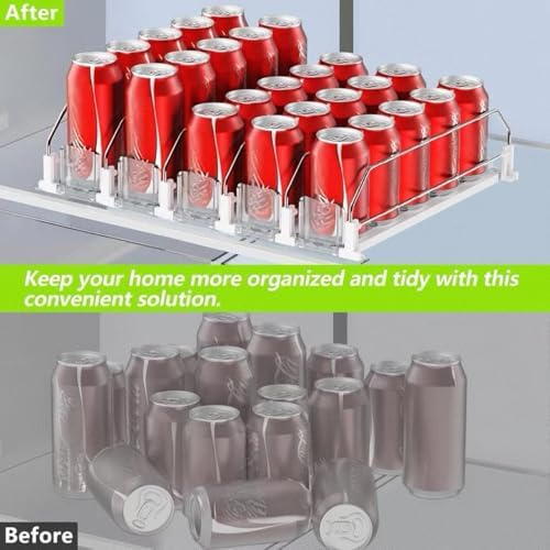 IBORING Drink Organizer for Fridge, Holds up to 30 Cans - Image 5