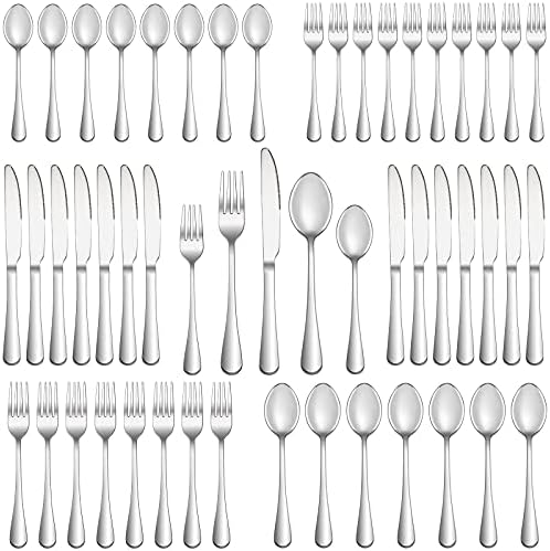 50 Piece Silverware Set Service by MUTNITT