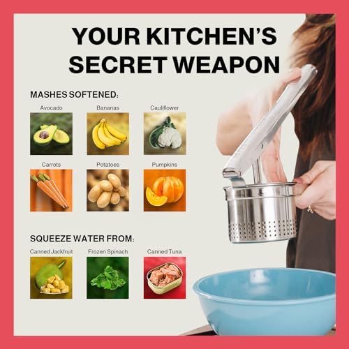 Stainless Steel Potato Ricer for Smooth Mashed Potatoes - Image 6