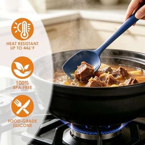 5-Piece Silicone Spatula Set, Reinforced Core & Connections - Image 5