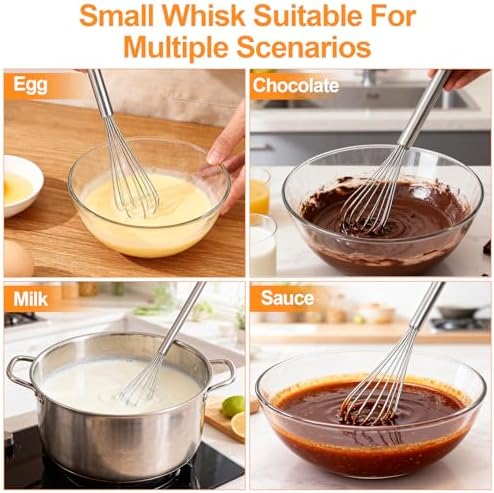 2‑Pcs 11‑Inch Mini Whisk, Small Whisk - Image 4
