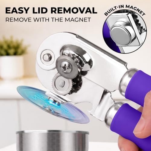 Zulay Kitchen Stainless Steel Swing Open Manual Can Opener Comfortable Grip - Image 7
