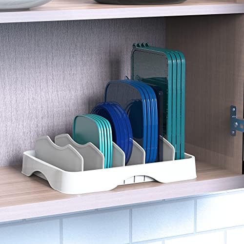 Simple Houseware Food Container Lid Storage 13" x 10" Adjustable Divider - Image 3