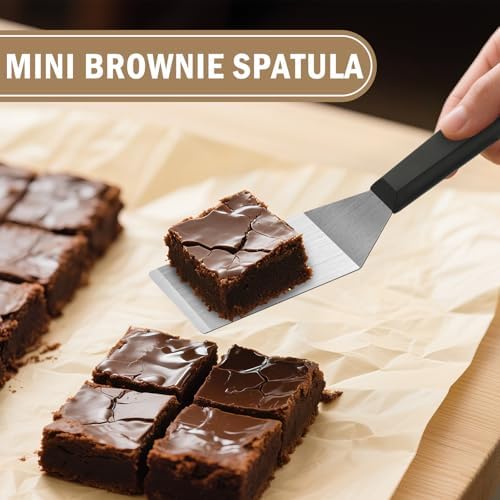 Stainless Steel Spatula Set 4 Pcs, Solid & Slotted Turner - Image 4
