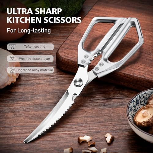 BALUCA Heavy Duty Kitchen Scissors All Purpose - Image 3