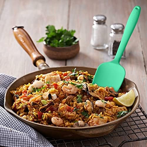 3-Piece Silicone Spatula Set, 600°F Heat Resistant, Macaron Green - Image 3