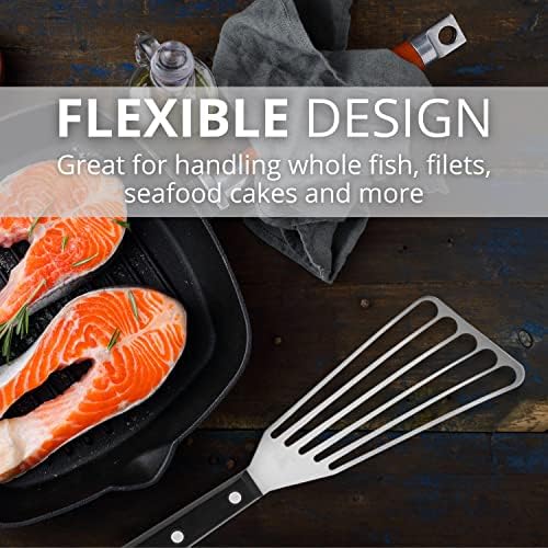 Slotted Stainless Steel Fish Spatula - Image 4