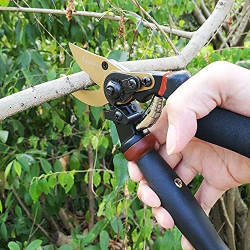 gonicc 8.5" Professional Rotating Bypass Titanium Pruning Shears - Image 5