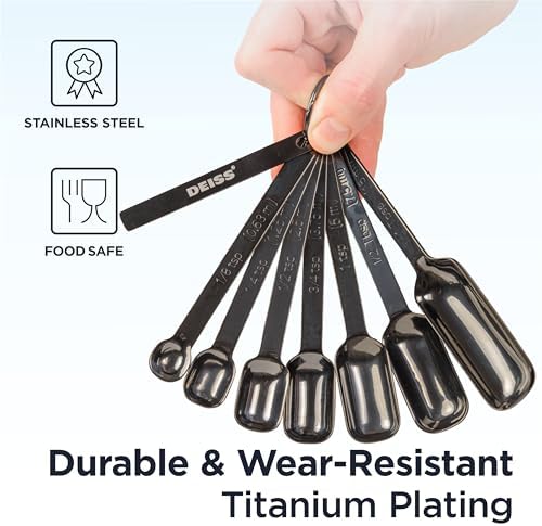 Deiss PRO Heavy Duty Stainless Steel Measuring Spoons - Image 4