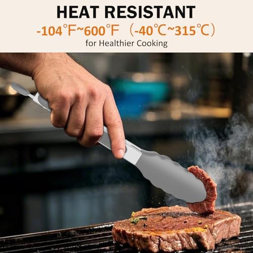 Tongs for Cooking, Stainless Steel Kitchen Tongs - Image 2