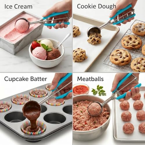 #50 Cookie Scoop, 1.5 Tbsp/ 23ml/ 0.7 oz Cookie Scoops - Image 4