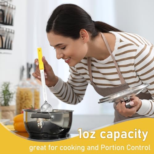 Teenyyou 4 Pcs Portion Control Serving Spoons Measuring Ladles - Image 7