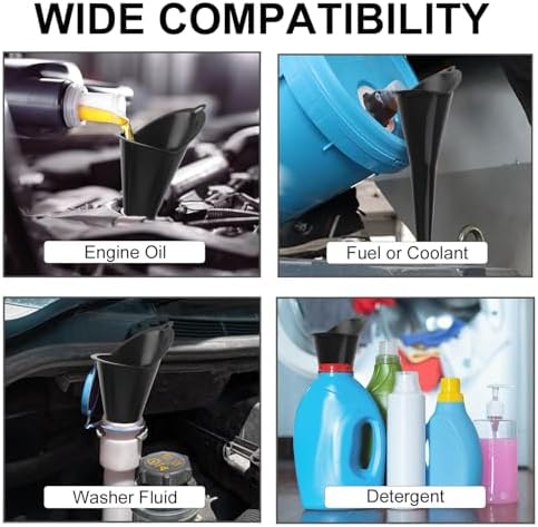 3-Pack Long-Neck Oil Funnels, Gas & Transmission Fluid - Image 7