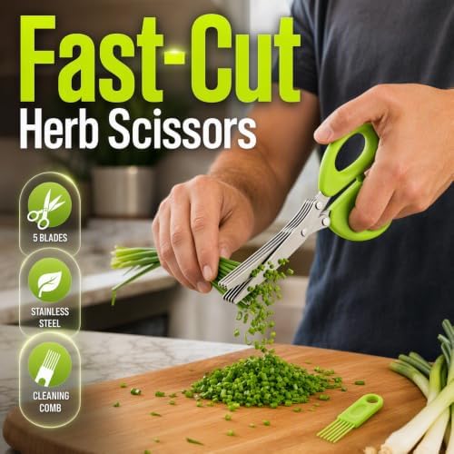 Stainless Steel Herb Herb Scissors - Image 5