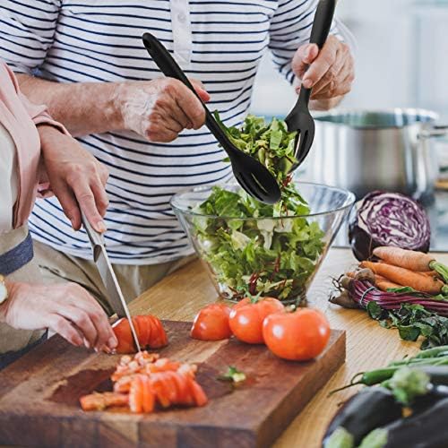 Boao 4 Pcs Silicone Cooking Spoons 10.6 Inch Slotted Nonstick - Image 6